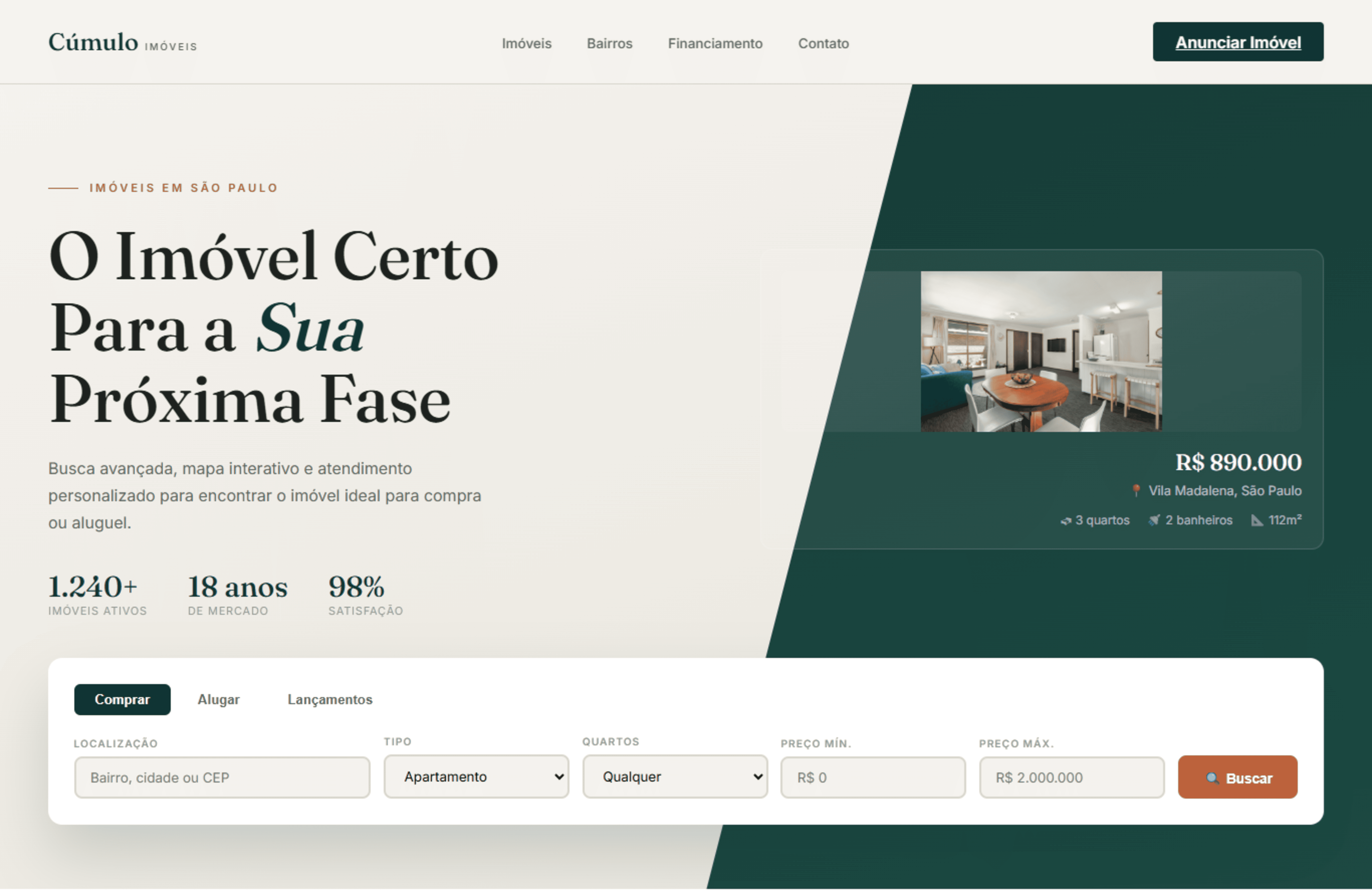 Cúmulo Imóveis — Compra, Venda e Aluguel em São Paulo